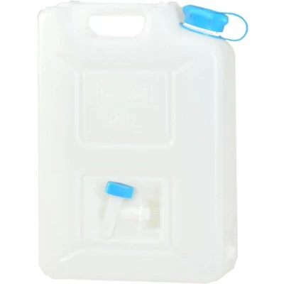 Afbeelding van hünersdorff professionele waterjerrycan met afneembare afvoerkraan en onverliesbare dekselschroefverbinding, stapelbaar, 22 l