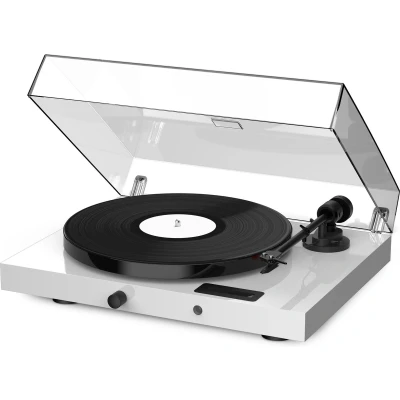 Afbeelding van Pro Ject E1 Jukebox Platenspeler met Bluetooth input, (voor) versterker en ontvanger Analoog HiFi Stereo Wit