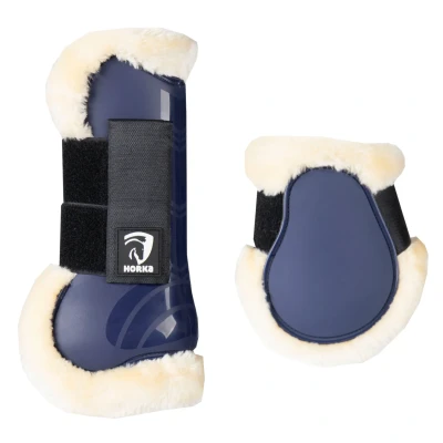 Afbeelding van Horka Beenbeschermers Bont Blauw L