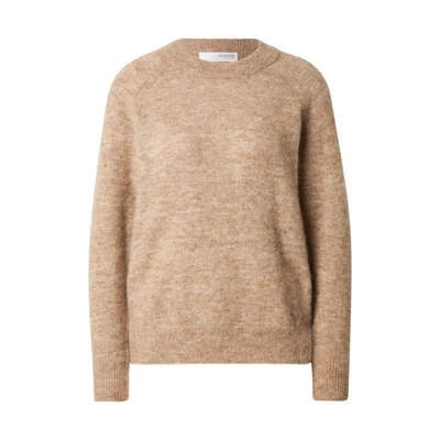 Afbeelding van Selected Femme Slflulu Oneck Trui, Dames, Maat: Medium, Sepia tint