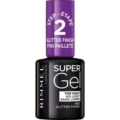 Afbeelding van Rimmel Super Gel Glitter Topcoat 002 Finish