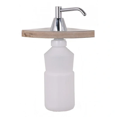 Afbeelding van Mediclinics inbouw zeeppomp 850ml DJT118 hoogglans verchroomd