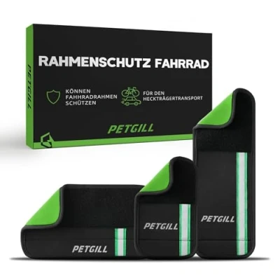Afbeelding van PETGILL Fietsframebeschermingsset 3 stuks transportbescherming voor Thule fietsendrager carbonframe bescherming fietsaanhanger e bike accessoires bevestiging universele pasvorm