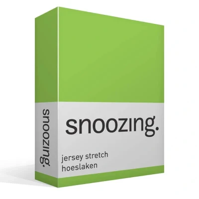 Afbeelding van Snoozing Jersey Stretch Hoeslaken Eenpersoons 70/80x200/220 cm Lime