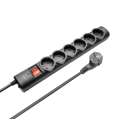 Afbeelding van Trust Surge Guard, Overspanningsbeveiliging met 6 aansluitingen
