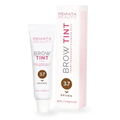 Afbeelding van Renata Beauty Wenkbrauwverf Premium Wenkbrauw Verf 15 ml Aanpasbare, Langdurige Eyebrow Tint met 4 weken resultaat Veilige en Milde Beschikbare Kleuren [Bruine Kleurstof]