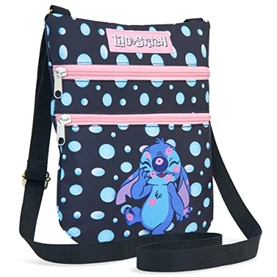 Afbeelding van Disney Stitch Tas voor meisjes, Lilo and Kruis Lijf (Zwart)