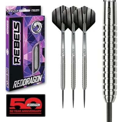 Afbeelding van RED DRAGON Rebel: Steeltip Tungsten Dartpijlen Professioneel 23 gram