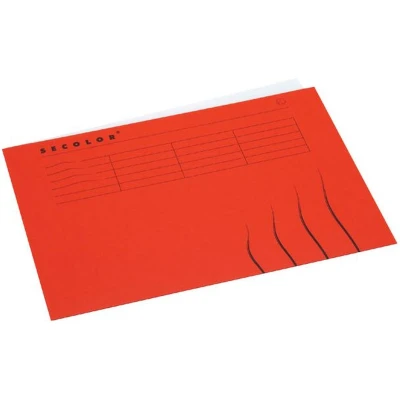 Afbeelding van 25x Vouwmap Secolor A4 gelijk 225gr rood