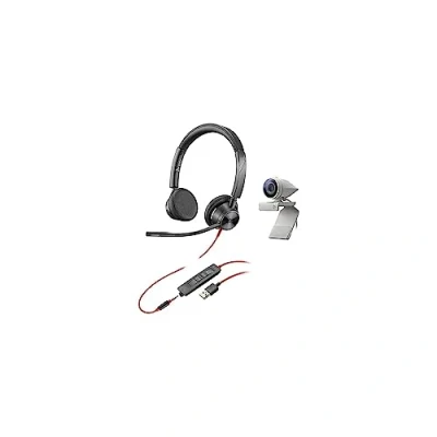 Afbeelding van Poly Over ear hoofdtelefoon Studio P5 USB HD Webcam Bundle met Blackwire C3325