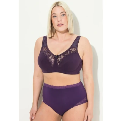 Afbeelding van Ulla Popken Entlastungs OHNE CUP CE Beugel BH, Dames, Maat: 115D, Aubergine