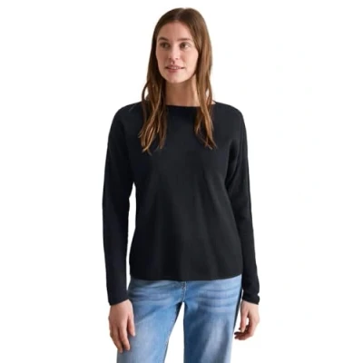 Afbeelding van Cecil MIT MESH Trui, Dames, Maat: Medium, Blau