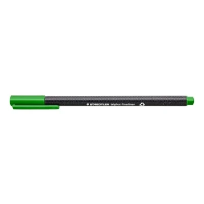 Afbeelding van Staedtler Triplus Fineliner 334 SB10 Tips Desktop Doos Standaard verpakking Pack of 10 Sap Groen