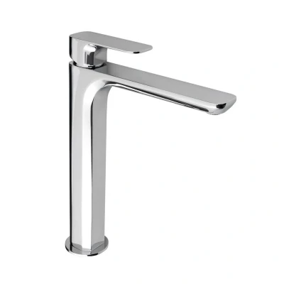 Afbeelding van Wastafelmengkraan Sapho Spy 1 hendel Recht Hoog 29.8 cm Chroom