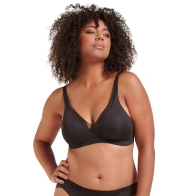 Afbeelding van Sloggi Adapt Twist Tshirt BH, Dames, Maat: 75C. 80A C. 85A, Black
