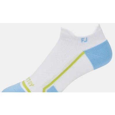 Afbeelding van Footjoy Tech D.R.Y. Roll Tab Dames Wit Turquiose Lime