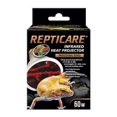 Afbeelding van Zoo Med Repticare Infrared Heat Projector Infrarood Warmtelamp Voor Reptielen 60W
