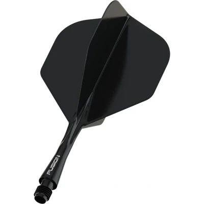 Afbeelding van WINMAU FUSION SOLID BLACK DART FLIGHTS SHORT