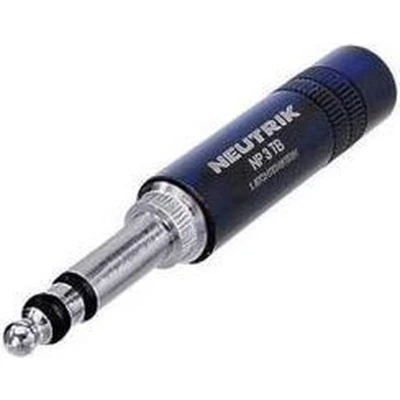Afbeelding van Neutrik NP3TB B Jackplug 6.35 mm Stekker, recht Aantal polen: 3 Stereo Zwart 1 stuk(s)
