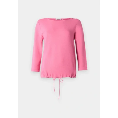 Afbeelding van TOM Tailor Structured Longsleeve, Dames, Maat: Small, Bright rose