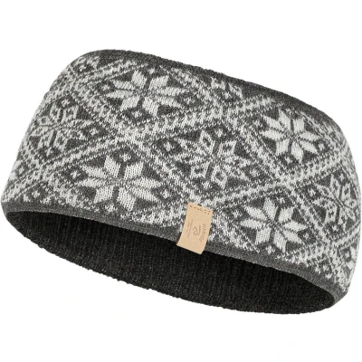 Afbeelding van Ivanhoe gebreide hoofdband van wol Freya Graphite Marl One Size Donker Grijs