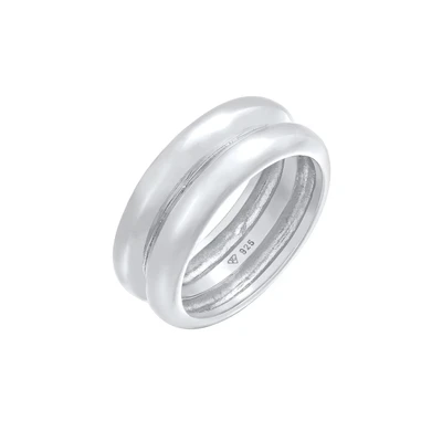 Afbeelding van Elli Basic Statement Ring, Dames, Maat: 54, Silber