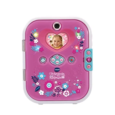 Afbeelding van VTech Kidisecrets Selfie Music 2.0 Kinderdagboek met 2 camera&#039;s, mp3 speler, gezichtsherkenning, gloei effecten en meer voor kinderen van 6 12 jaar