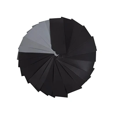 Afbeelding van PIQIUQIU Schuurpapierset, korrelgrootte 400 3000, 36 stuks, nat en droog voor auto, houten meubels, steen, lak, metaal, glas, 23 x 9 cm