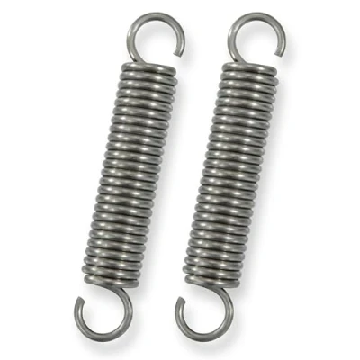 Afbeelding van GUNGY Trekveren 80 mm trekveer dubbele haak roestvrij staal draaddiameter 2,2 buitendiameter 15 trein 11,8 kg 2 stuks