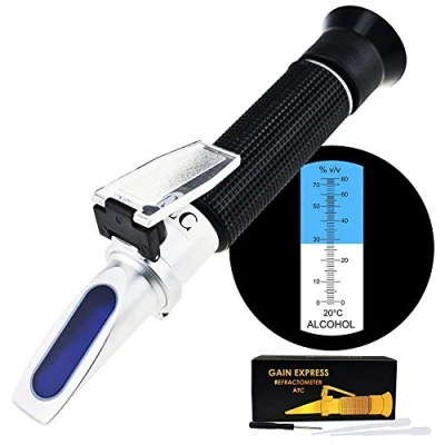 Afbeelding van Alcohol Refractometer met ATC 0 80% VOL Volume, Optisch Handbediend Concentratie Tester Meter voor Gedistilleerd Dranken Maken Thuisbrouwsel