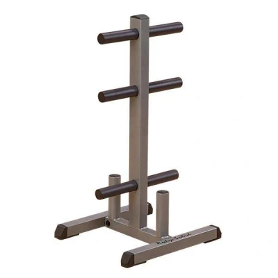 Afbeelding van Body Solid Olympic Plate Tree &amp; Bar Holder Grijs Metaal