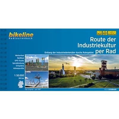 Afbeelding van Route der Industriekultur per Rad: Entlang Industriedenkmäler durchs Ruhrgebiet, 1:50.000, 265 km