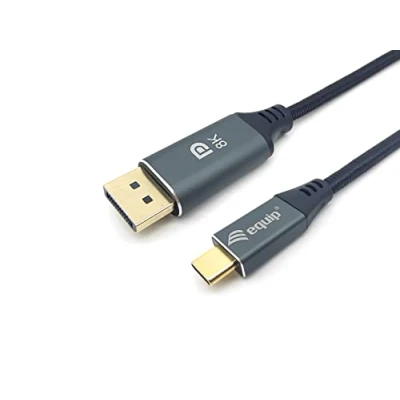 Afbeelding van Equip 133421 video kabel adapter 1 m USB Type C DisplayPort Grijs