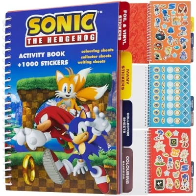 Afbeelding van SONIC THE HEDGEHOG Stickerboek en activiteitenboek meer dan 1000 stickers voor kinderen