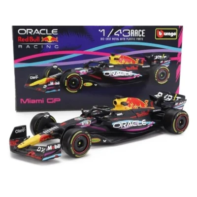 Afbeelding van F1 Red BULL RB19 2023 MIAMI GP N 1 model auto DieCast schaal 1/43 12 cm BBurago 38082