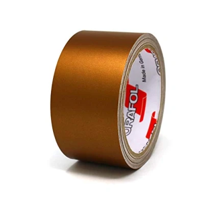 Afbeelding van 10 Meter Matt Decoratieve Strips Auto Motorfiets Boot Modelbouw DIY Deco Finest Folia Side Zelfklevende (50mm breedte, Koper mat)