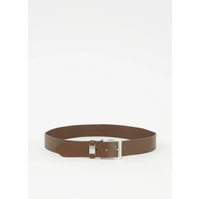 Afbeelding van HUGO BOSS heren Riem van leer in de kleur Donkerbruin, maat: 110 cm