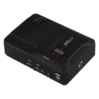 Afbeelding van Technaxx TX 219 4 in 1 Multifunctionele Jumpstarter, Acculader, Compressor en Powerbank 14000mAh batterij LED lamp 3.5Bar USB uitgangen Zwart