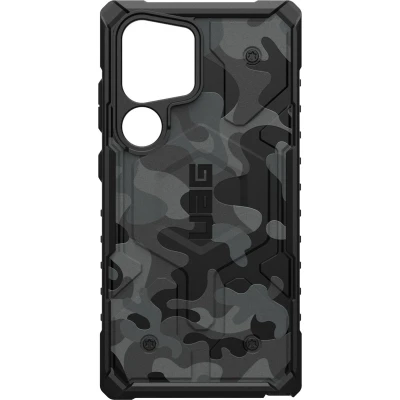 Afbeelding van Samsung Galaxy S24 Ultra MagSafe Hoesje Kunststof UAG Backcover/Hardcase Midnight Camo Telefoonhoesje Shockproof/Valbescherming