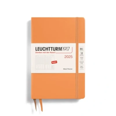 Afbeelding van LEUCHTTURM1917 371023 Weekplanner Paperback (B6+) 2025, abrikoos, Engels