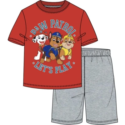 Afbeelding van Paw Patrol pyjama rood grijs maat 128 / 8 jaar