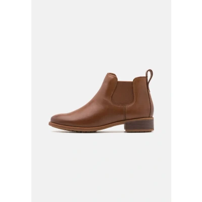 Afbeelding van Clarks Premium Havisham Top Chelsea Boot, Tan leer, 3 UK, Lichtbruin, 36 EU