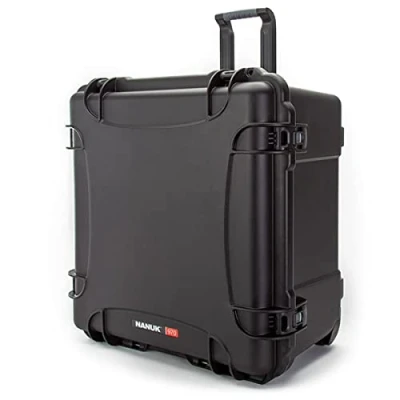 Afbeelding van Nanuk 970 waterdichte harde koffer met wielen en schuim insert leeg zwart
