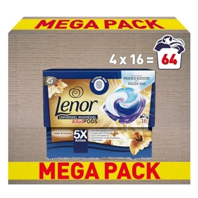 Afbeelding van Lenor Wasmiddel All in 1 Pods Gouden Orchidee 16 stuks