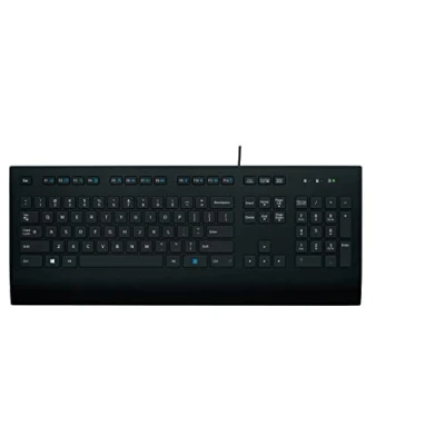 Afbeelding van Logitech K280e Pro Wired Business Keyboard voor Windows/Linux/Chrome, USB Plug and Play, Volledig formaat, morsbestendig, PC/Laptop, QWERTY Scandinavische lay out Zwart