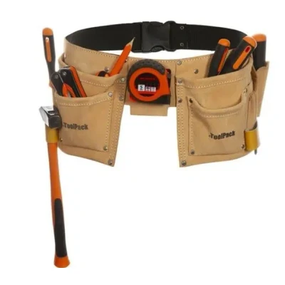 Afbeelding van ToolPack gereedschapsriem met dubbele buidel, leer 366.020