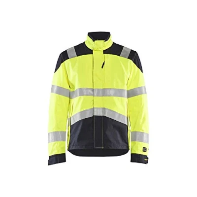 Afbeelding van Blaklader 408915123389XL Inharent Multinorm jas, High Vis geel/Marine, maat XL