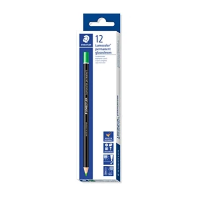 Afbeelding van Staedtler potlood Lumocolor permanent glasochrom, groen 12 stuks