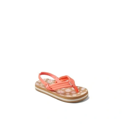 Afbeelding van Reef Little Ahi teenslippers met hielbandje zalm