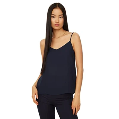 Afbeelding van Trendyol Ecru Basic Geweven Blouse Met Bandjes Twoss19Bb0224